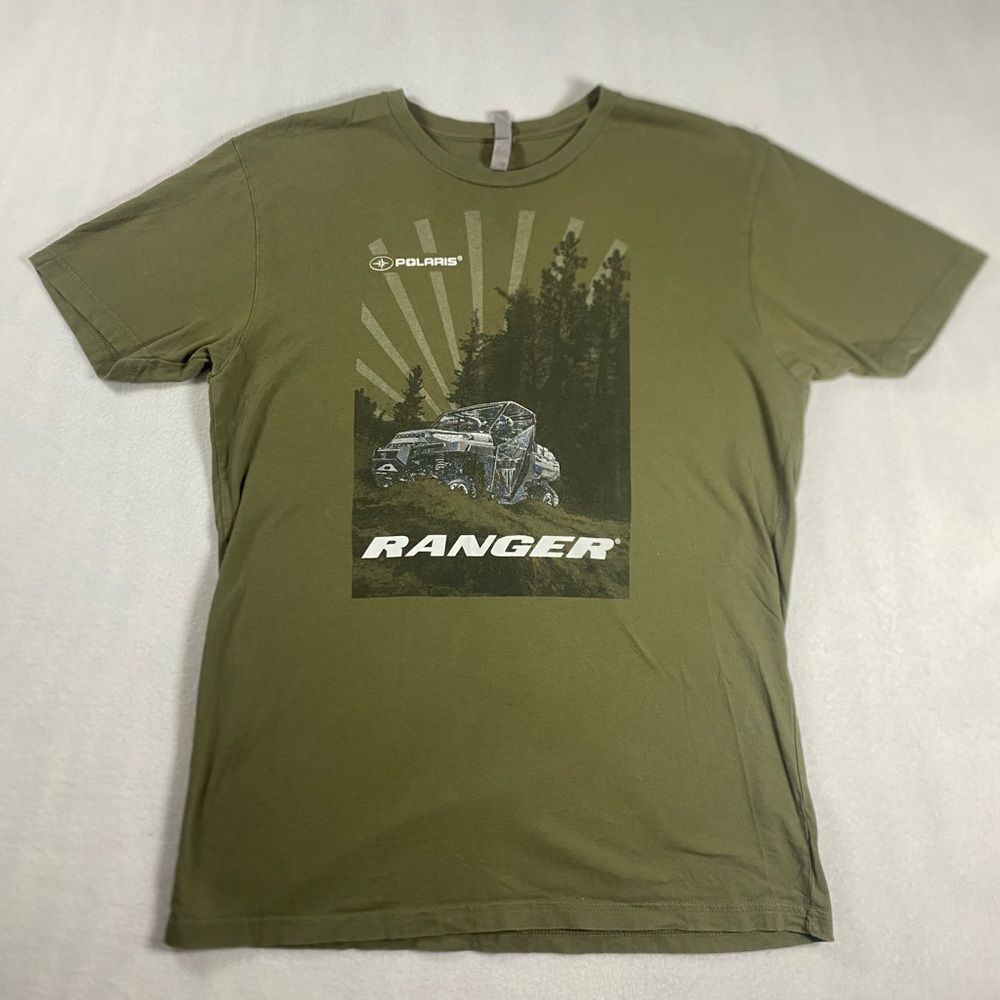 Polaris Ranger Short Sleeve Tee Army Green Size Medium